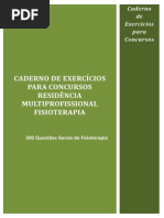 CADERNO DE EXERCÍCIOS RESIDÊNCIA MULTIPROFISSIONAL FISIOTERAPIA