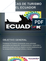 Politicas de Turismo en El Ecuador
