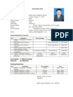 Curriculum Vitae - Bahar Agus