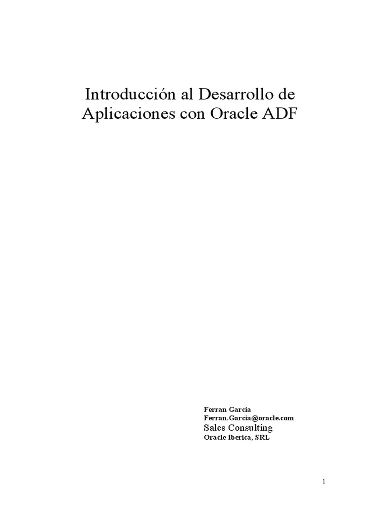 Tutorial Adf PDF | PDF | Páginas del servidor Java | Modelo – Vista ...
