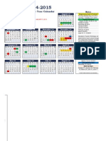 2014-15 Calendar Template (Revised On 1.8.2014)