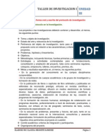 Presentación en Forma Oral y Escrita Del Protocolo de Investigación