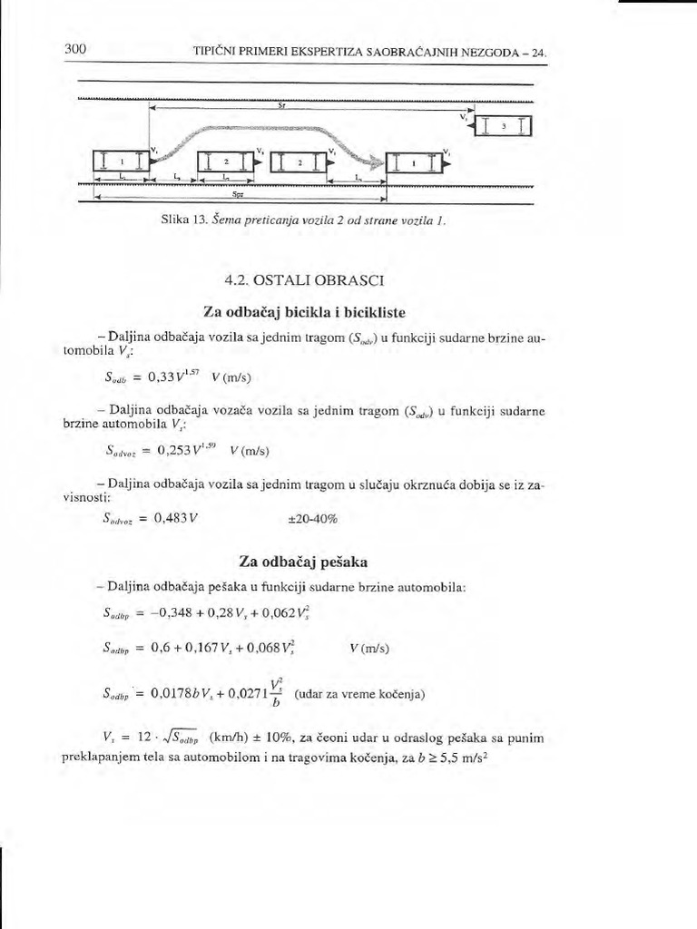 Računske Formule Za Brzinu I Saobraćajne Nezgode 5 | PDF