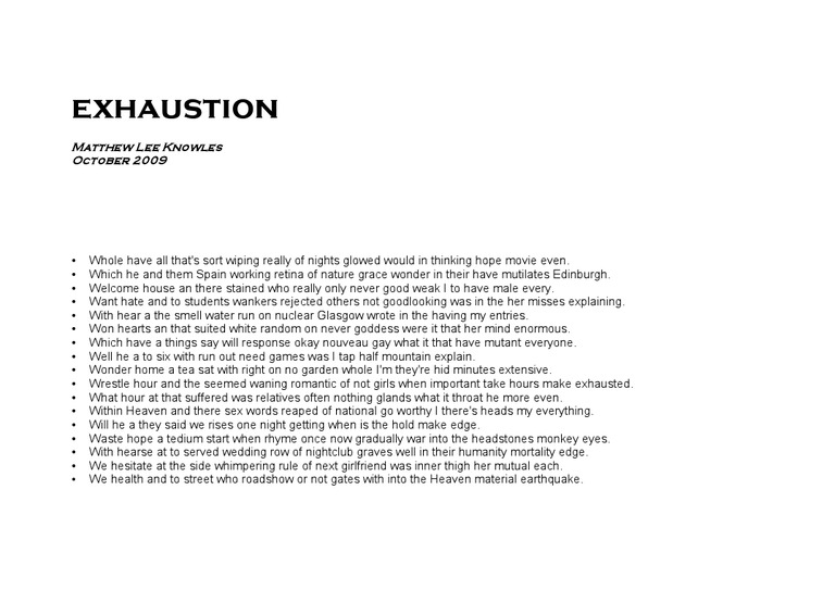Exhaustion PDF