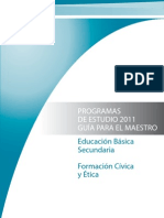 Programa FCyE Secundaria - 2011