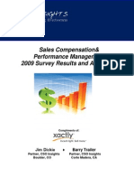 Analyst Report - CSO Insights 2009 Sales Compensation Survey Results