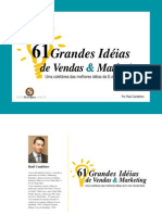 61 Grandes Ideias de Vendas e Marketing