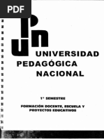Formacic3b3n Docente Escuela y Proyectos Educativos