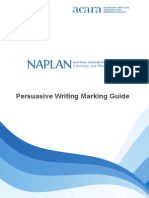 Amended 2013 Persuasive Writing Marking Guide - With Cover
