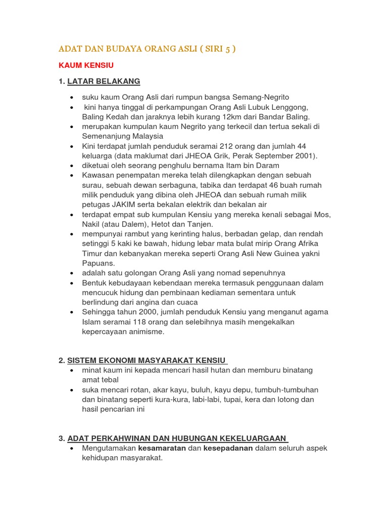 3.adat Dan Budaya Orang Asli  PDF