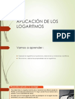 APLICACIÓN DE LOS LOGARITMOS matematica relacional V secundaria 2013