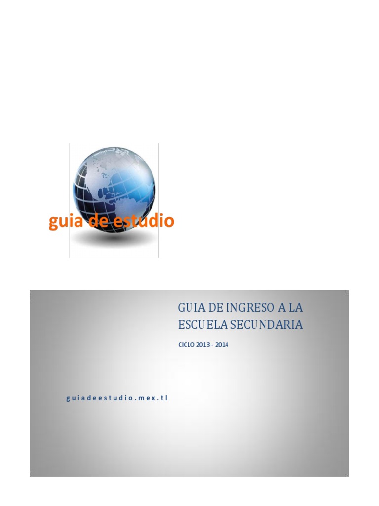 Guía de Ingreso a Secundaria 2013-2014 | PDF | Viajes por Europa | Libros