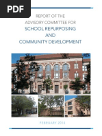 Report of The Advisory Committee For School Repurposing and Community Development