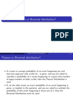 Poisson or Binomial Distribution