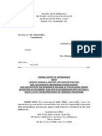 Sample of Pleadings