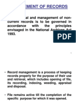 Management of Records