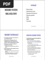 Computer Architecture - Memory System