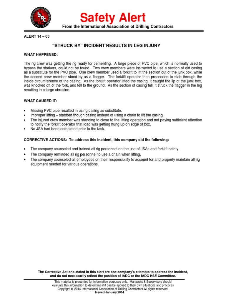 Safety Alert: 
