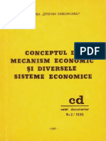 Mihail Radu Solcan-Conceptul de Mecanism Economic Si Diversele Sisteme Economice-Academia - Ştefan Gheorghiu - (1985)