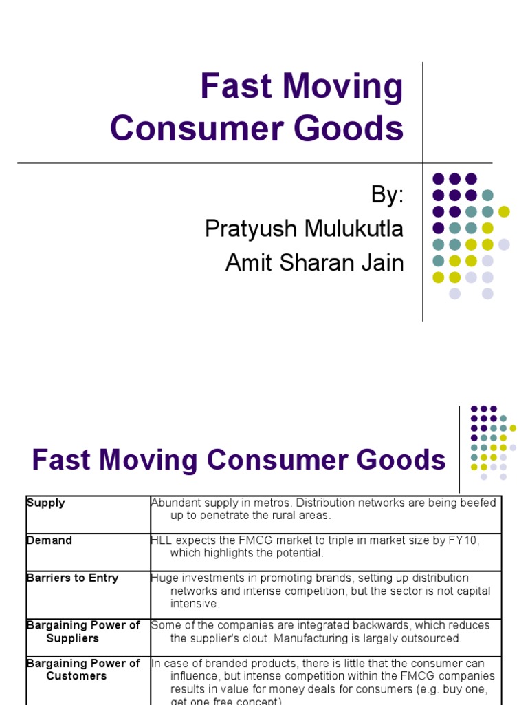 Fast Moving Consumer Goods | PDF | Competition | Brand