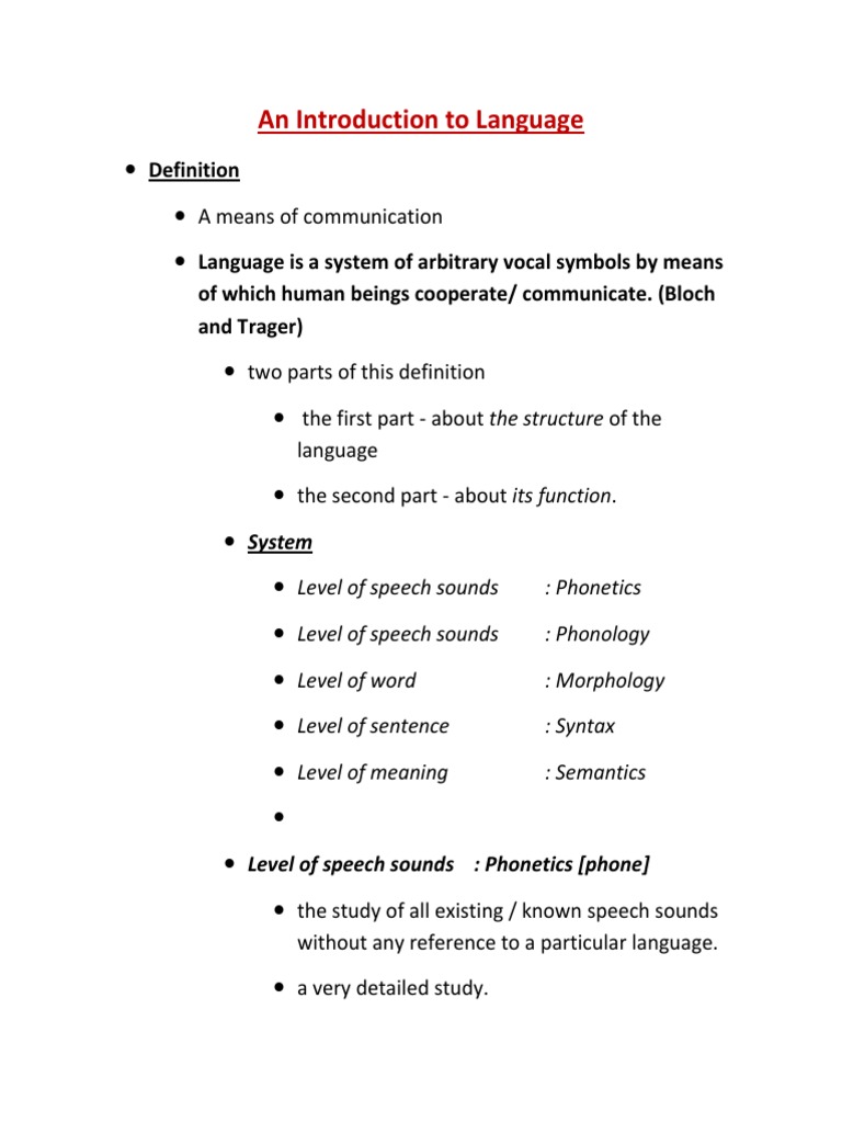 Understanding Language Structure and Function | PDF | Language Arts ...