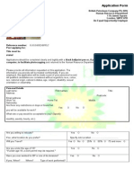 British Petroleum Application Form - caiu3UCC
