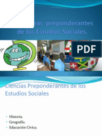 Disciplinas Preponderantes de Los Estudios Sociales