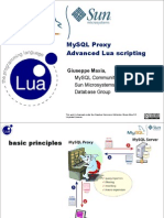 Advanced Lua Scripting - MySQL Proxy