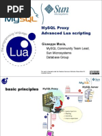 Advanced Lua Scripting - MySQL Proxy