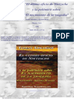 Abraham, Tomas - El último oficio de Nietzsche y la polémica sobre el nacimiento de la tragedia