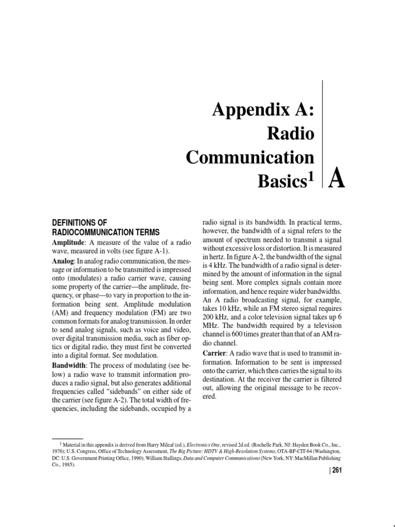 Appendix A Radio Communication Basics PDF
