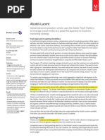 Alcatel Lucent Case Study