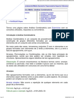 Macete Análise Combinatória PDF