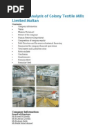 Financial Analysis of Colony Textile Mills Limited Multan