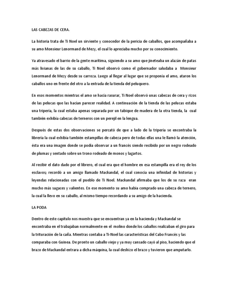 Cabezas de Cera, El Reino de Este Mundo PDF