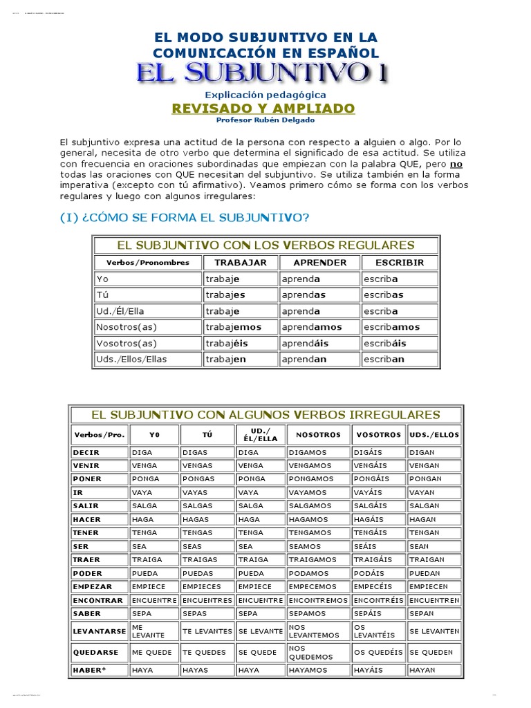 el-subjuntivo-espa-ol-verbo-idioma-espa-ol