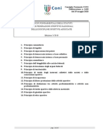 Principi Fondamentali Degli Statuti Delle Federazioni Sportive Nazionali, Delle Discipline Sportive Associate Edizione 5/2010