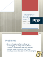 Temperature Readings For Main Engine