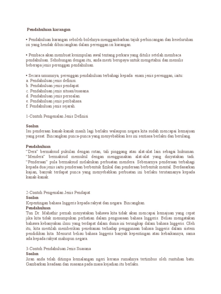 Pendahuluan Karangan  PDF