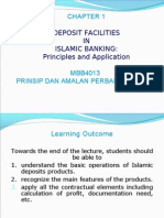 Deposit Facilities IN Islamic Banking: Principles and Application