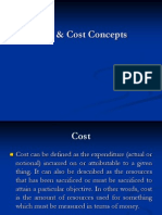 Cost & Cost Concepts