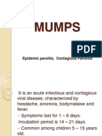 Mumps: Epidemic Paroitis, Contagious Parotitis