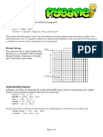 Pygame Reference Sheet - Drawing Guide