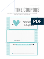 Miss Tiina: Valentine Coupon Book in Blue