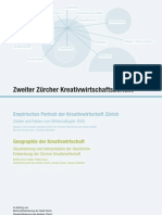Zweiter Zürcher Kreativwirtschaftsbericht: Empirisches Portrait Der Kreativwirtschaft Zürich