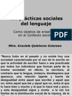 Las Prácticas Sociales Del Lenguaje