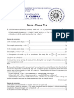 2012 - Matematica - Concursul 'Florica T. Campan' - Clasa A VI-A - Subiecte+Barem