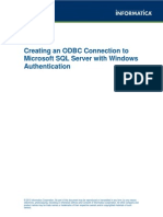 0552 Creating An ODBC Connection To Microsoft SQL Server With Windows Authentication