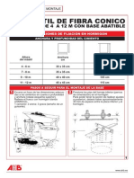 Mastil de Fibra Conico de 4 A 18 M Con Base Abatible