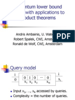 New Quantum Lower Bound Method, With Applications To Direct Product Theorems